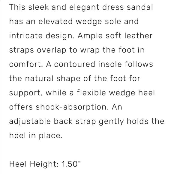 SAS | 7.5AA Caress Bone Cross Strap Wedge Sandals - Picture 15 of 15